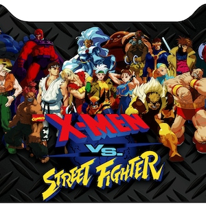X-men Vs SF Arcade 1up Cabinet Riser Graphic Decal Sticker