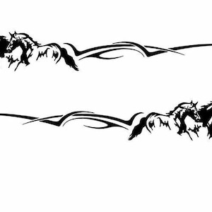 2 Large RV Horse Trailer Decals Graphics Stickers -904