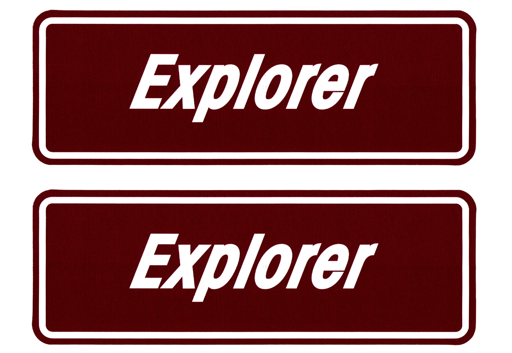 2 RV Trailer Camper Dutchmen Coleman Explorer Logos Decals - Etsy
