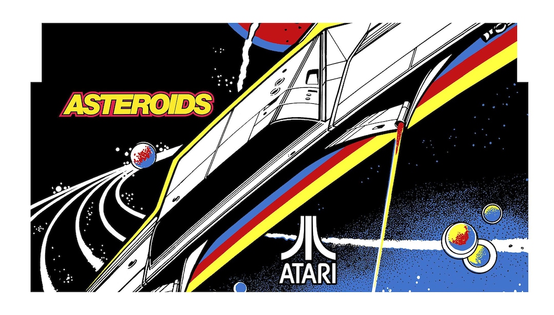 Asteroids Arcade 1up Cabinet CPO Overlay Sticker Decal - Etsy