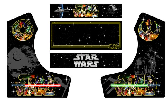 Habillage Mural Arcade Star Force - Vinyle 3M Premium - Réproduction US