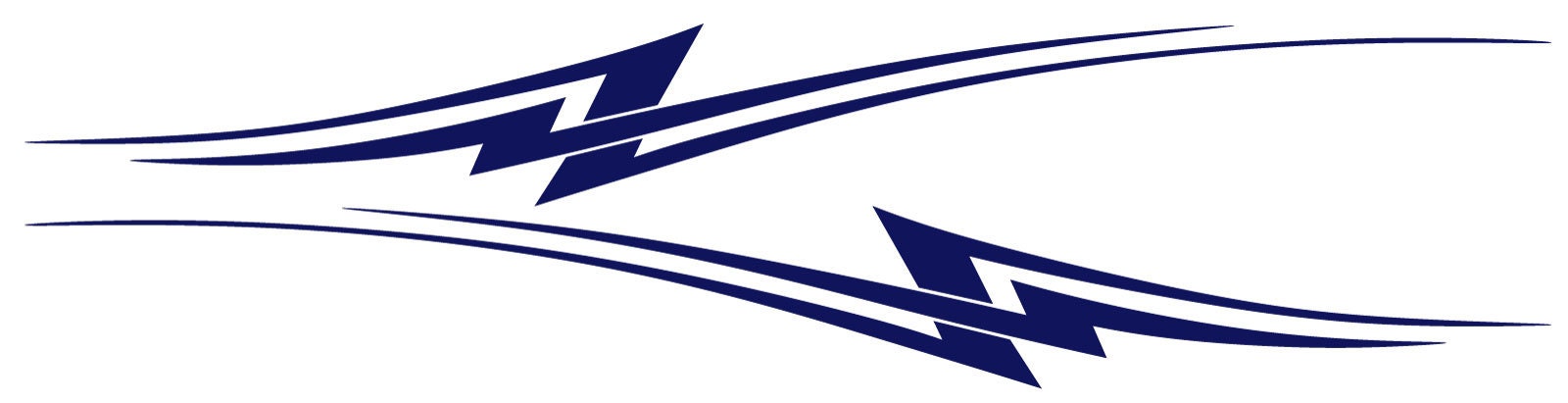 thumbnail image 2 of Pair Of Glossy Side Accent Decals – RV, Car, Truck, Boat, Trailer – ST23 Style 2 of 3