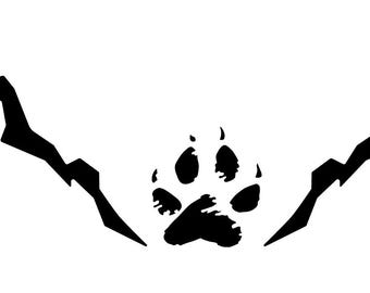 Calcomanía gráfica de lobo gris para autocaravana, río forestal, 1 unidad - 3113