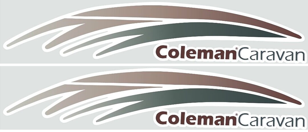 Coleman Rv Label 2 RV Trailer Coleman Caravan Logo Decals Graphics -918 - Etsy