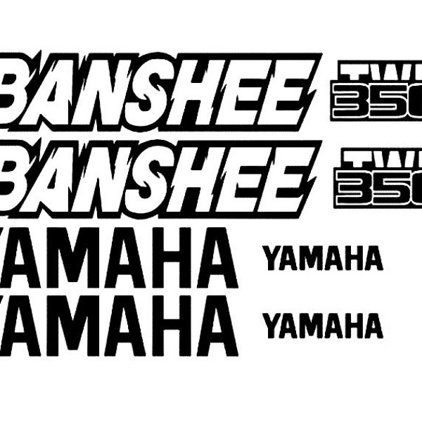 Yamaha Banshee 350 Twin Set de stickers autocollants couleur choix