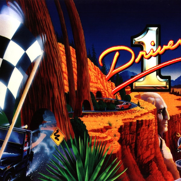 Cruisin (Cruis'n) USA Driver 1 Arcade Marquee Header/Backlit Sign