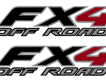 Par de calcomanías para caja de camioneta 4x4 Off Road FX4 - T-13-5-2