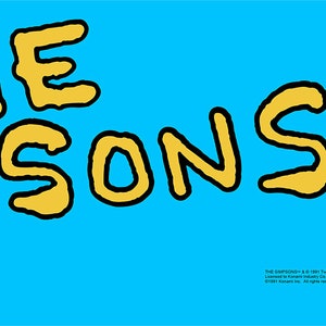 The Simpsons Arcade 1up Marquee For Reproduction Header/Backlit Sign