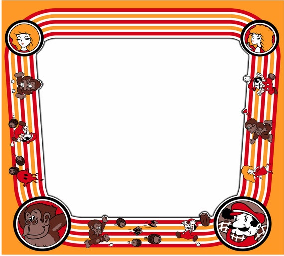 Donkey Kong Arcade Game Monitor Bezel Etsy