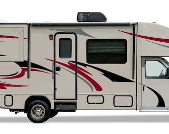 4 sets Flagstaff classic super lite RV sticker decal graphics trailer camper USA