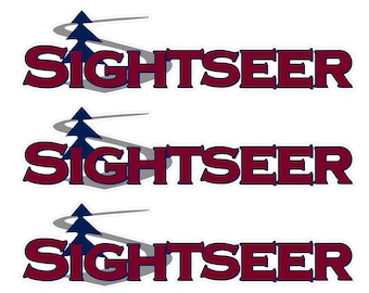 3 Winnebago Sightseer RV Camper Decals Graphics