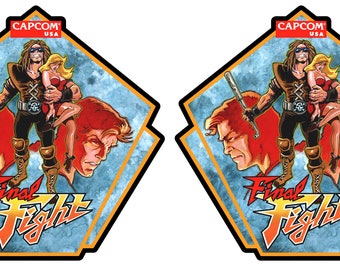 Final Fight Arcade Side Art Cabinet Graphics For Reproduction