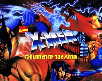 X-men Children of the Atom Poster - CPS2 Capcom - Etsy