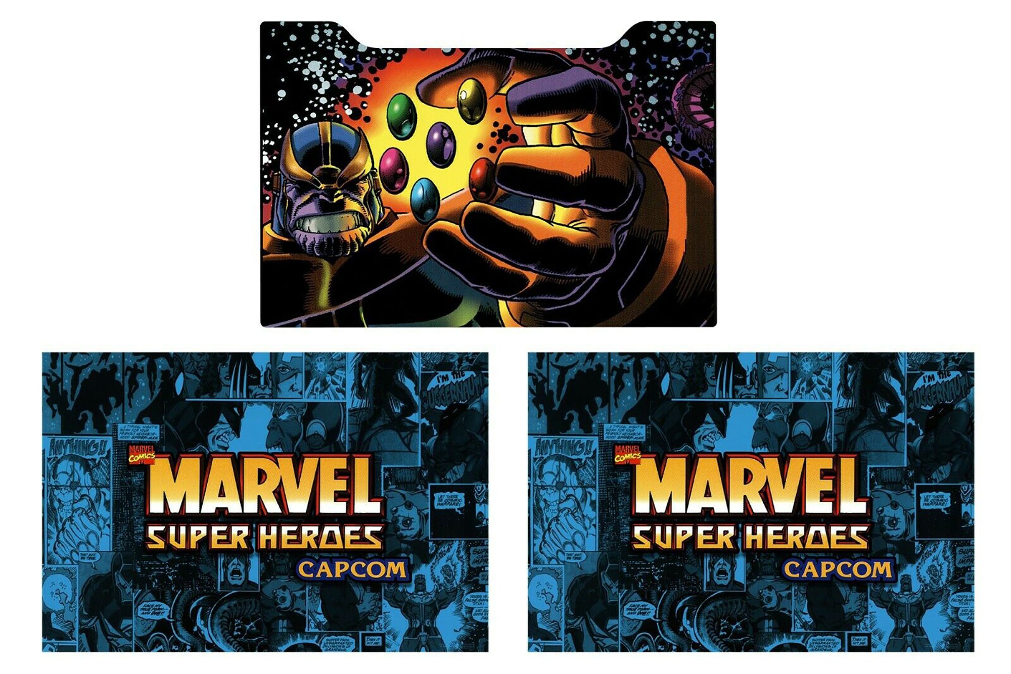 Marvel Super Heroes Arcade 1up Cabinet Riser Graphics Decals
