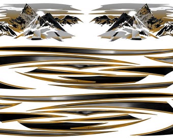 RV, Trailer Hauler, Camper, Motor-Home Large Decals/Graphics Kit-K-0008-5