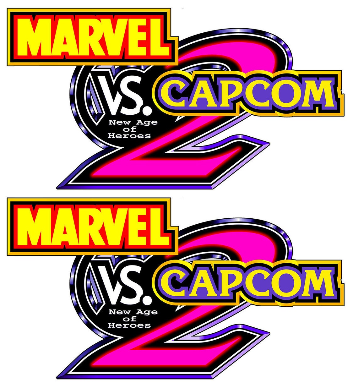 Marvel Vs 2 Arcade Bartop Graphics For Etsy