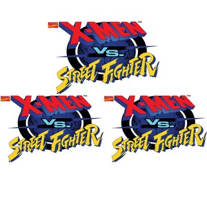 3 x-men Vs street fighter Arcade Graphics Stickers