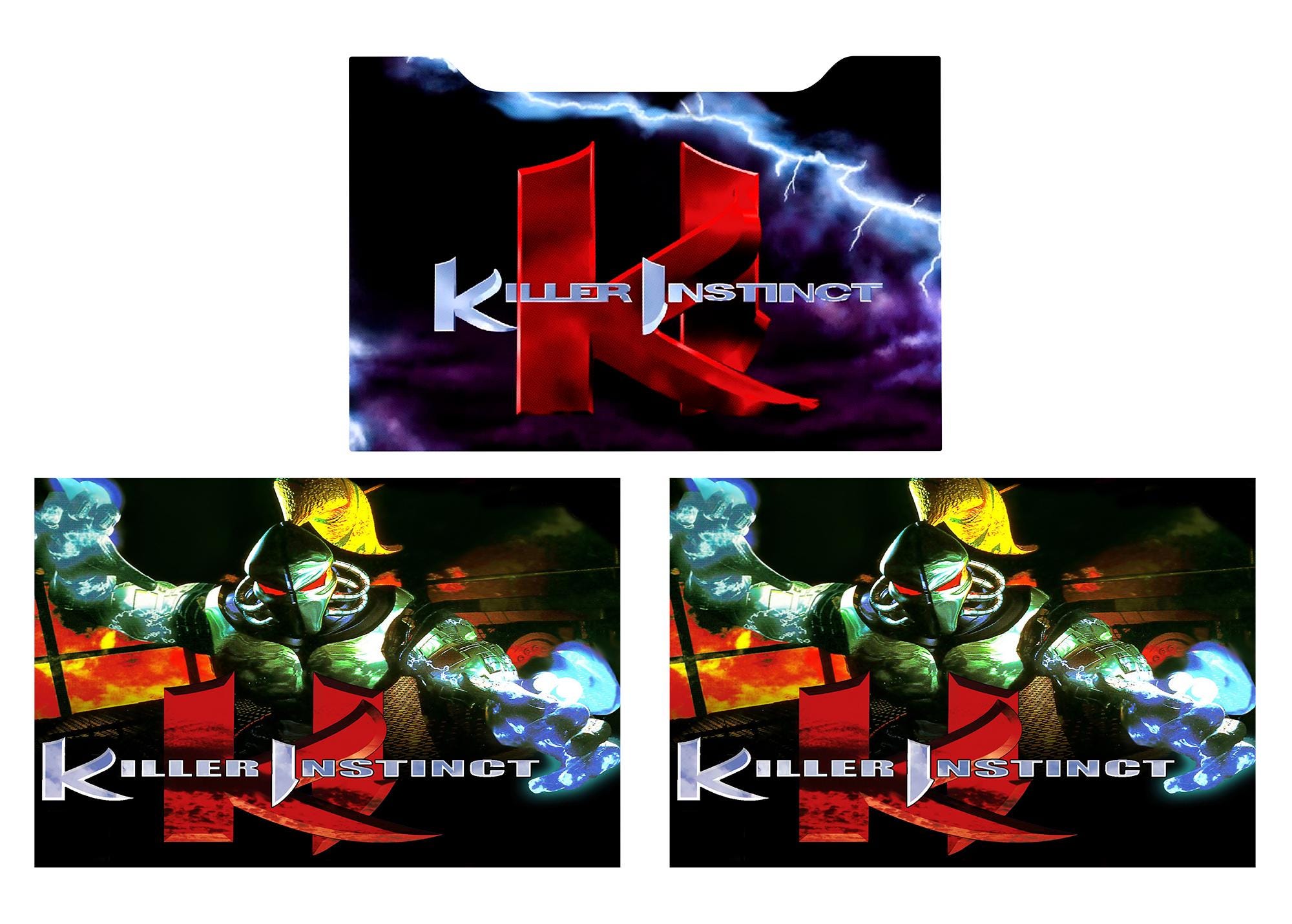 Killer Instinct Arcade 1up Cabinet Riser Graphics Decals Stickers