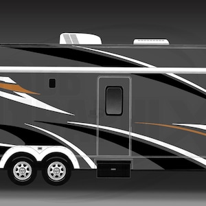 RV, Trailer Hauler, Camper, Motor-home Large Decals/graphics Kit K-0011 ...