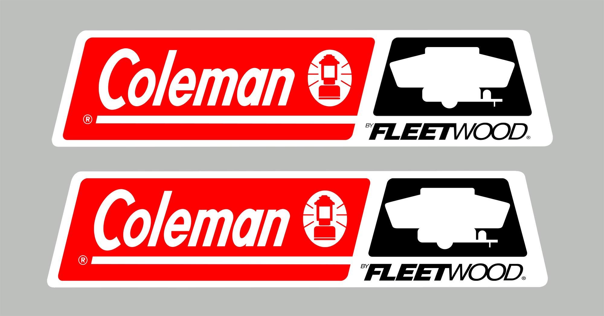 Coleman Rv Label 2 Rv Trailer Camper Coleman Fleetwood Logos Decals Graphics-3062 - Etsy
