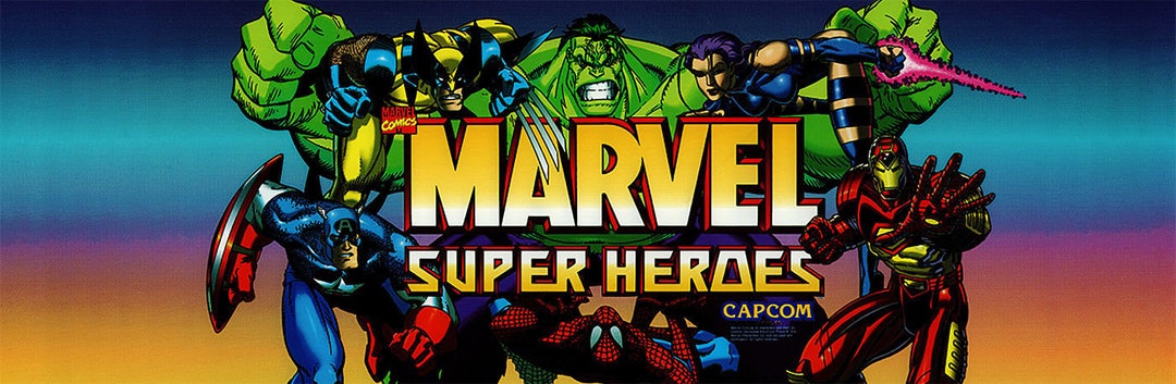 Marvel Super Heroes Arcade Marquee for Header/backlit Sign - Etsy