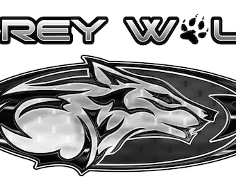 1 RV Camper Heartland Wolfpack badge Grey Wolf Logo Decal Graphic -2202-7