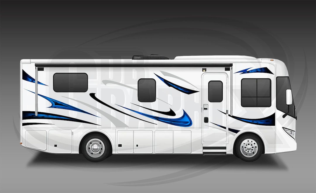 RV, Trailer Hauler, Camper, Motor-home Large Decals/graphics Kit 12-K ...