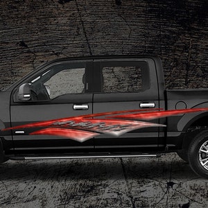 2 Car Truck Trailer Side Decals Graphics Stripes Vinyl #A1P 2 Car Truck Trailer Side Decals Graphics Stripes Vinyl #A1P