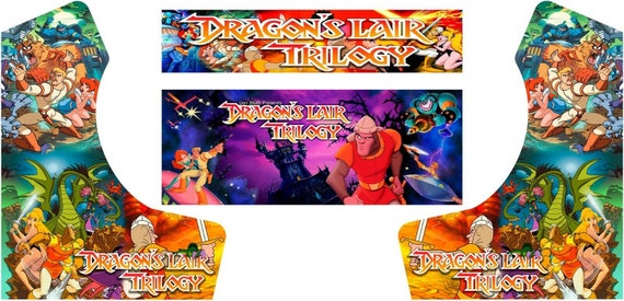 Dragon S Lair Trilogy Bartop Arcade Cabinet Graphics Etsy