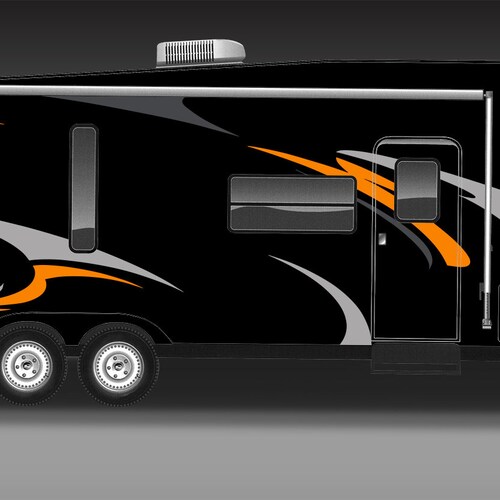 Custom RV Trailer Hauler Camper Motor-home Large - Etsy