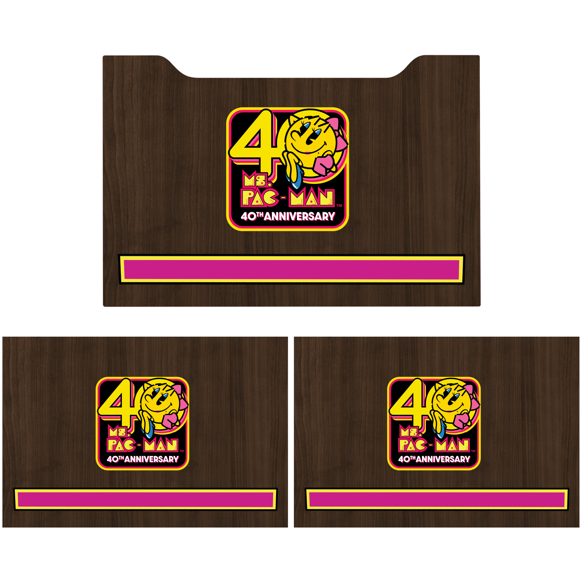 Pacman Arcade1up Cabinet Graphics