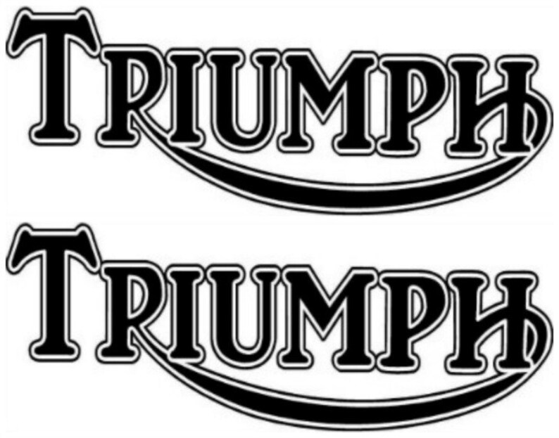 triumph bicycle decals