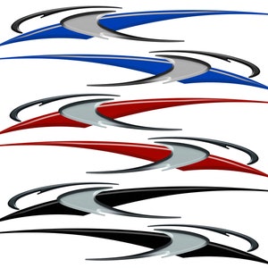 2 RV Trailer Truck Boat Accent Stripe Decals Graphics 72&quot; x 9&quot; Color Choice
