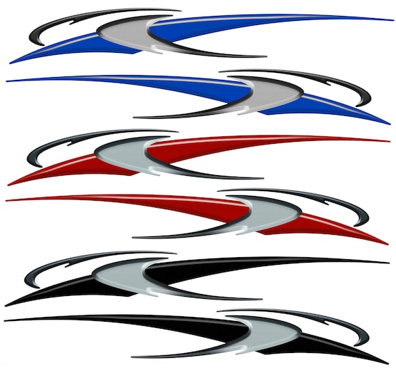 2) RV Car Truck Pontoon Boat Trailer Side Accent Decals