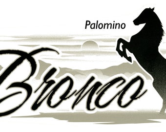 Calcomanía gráfica con el logotipo de Palomino Bronco para autocaravana (2080)