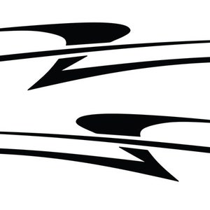 2 RV Trailer Truck Boat Accent Stripe Decals Graphics Color Choice MGB436