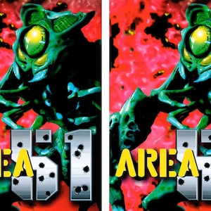 Area 51 Arcade Side Art Panels Cabinet Graphics Stickers Reproduction
