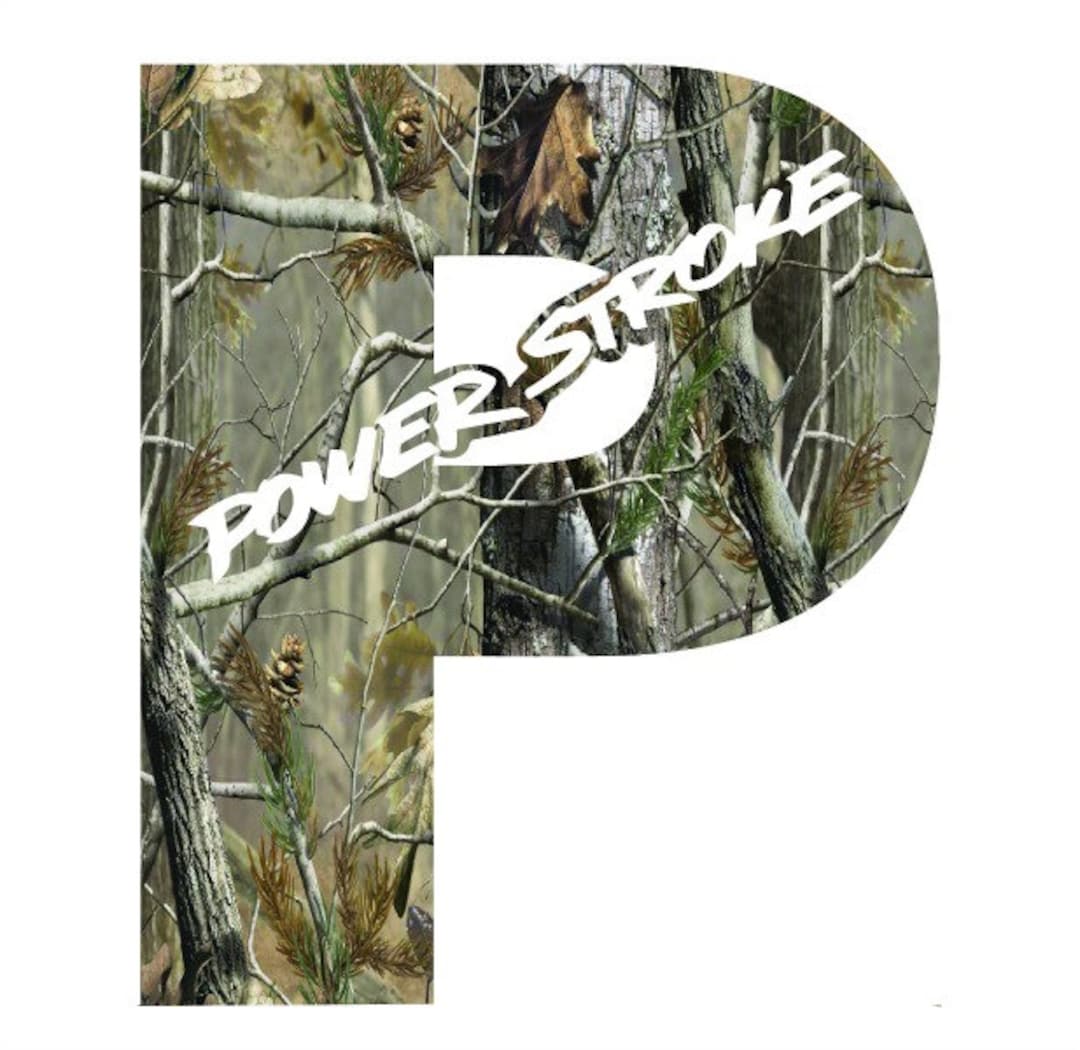 Ford Powerstroke Diesel Camo Decal Sticker Windshield Etsy