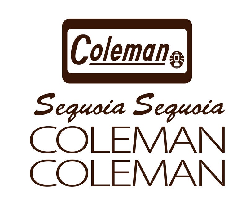 4 Rv Trailer Pop up Camper Coleman Sequoia Logo Decals Graphics-3077 - Etsy
