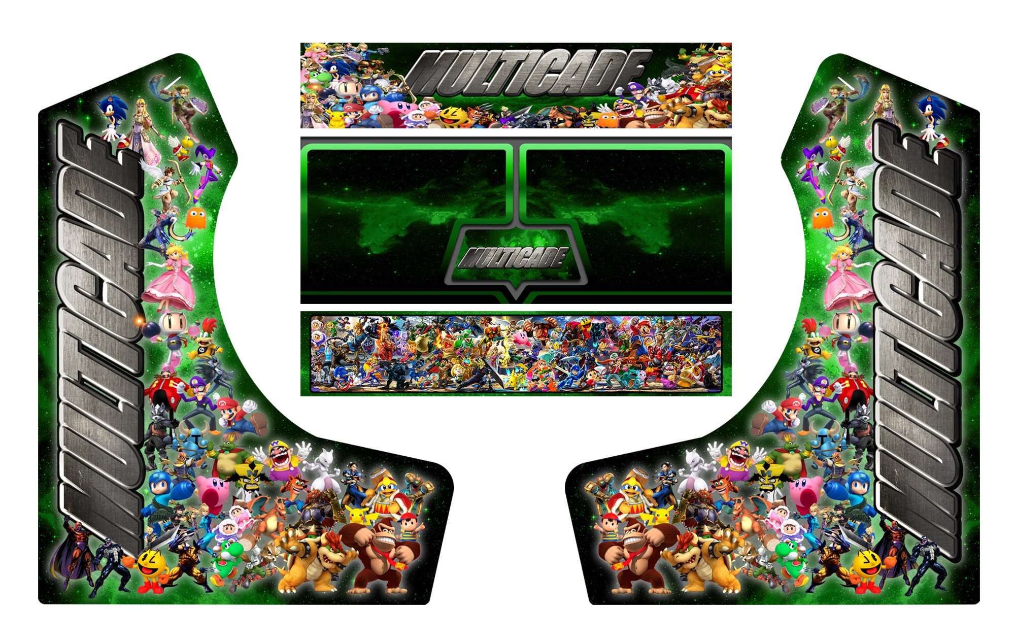 Arcade Gaming Arcade, Jukeboxes & Pinball Mame Multicade Classics Side