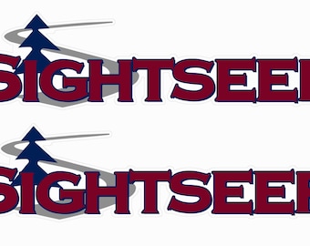 2 Winnebago Sightseer RV Camper Decals Graphics