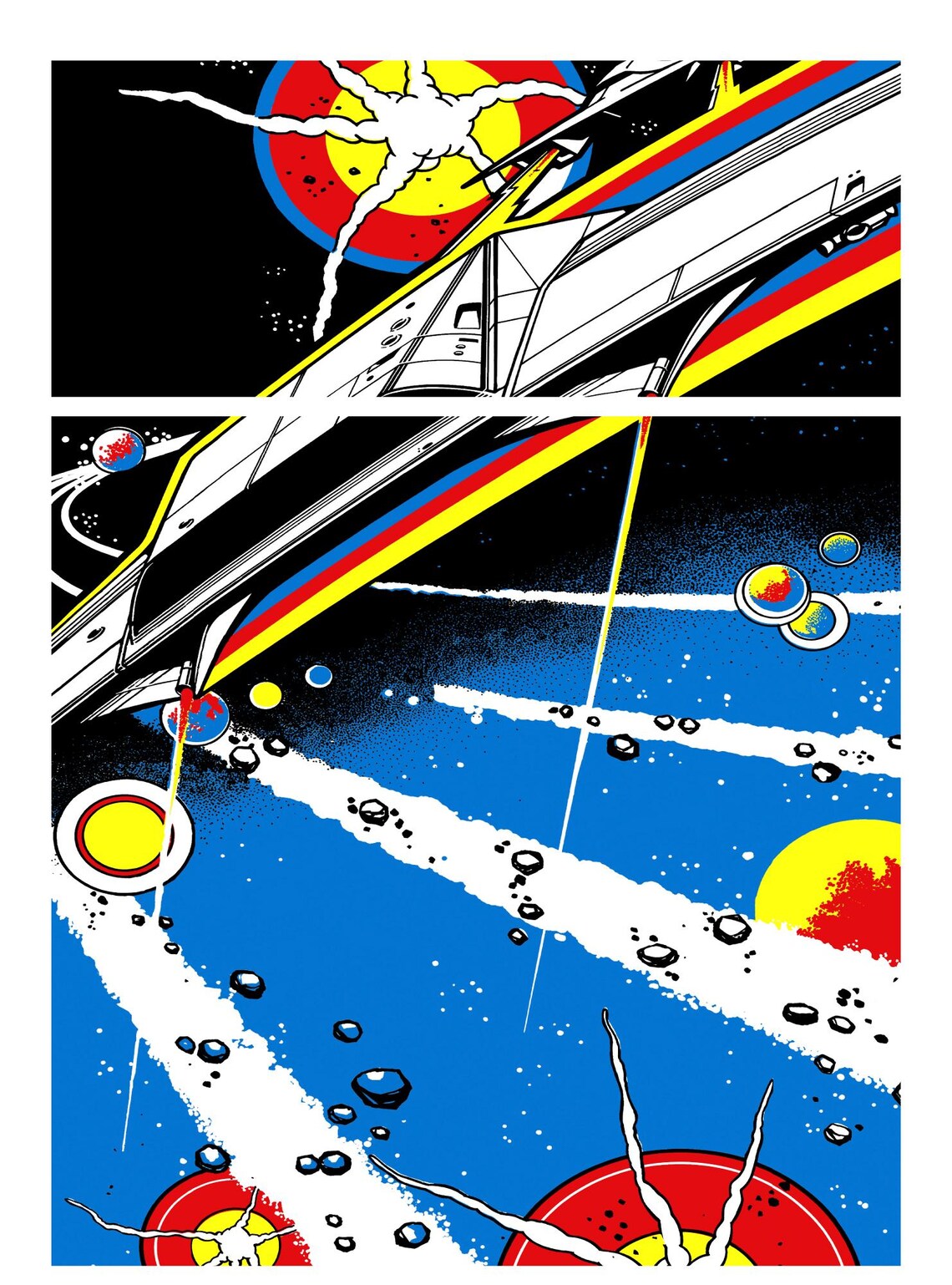 Arcade1up Asteroids Arcade Cabinet Kickplate J-panel Graphics Decals ...