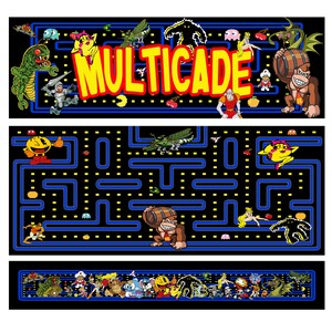 Micro Center Bartop Multicade Arcade Cabinet Graphics Stickers Marquee ...