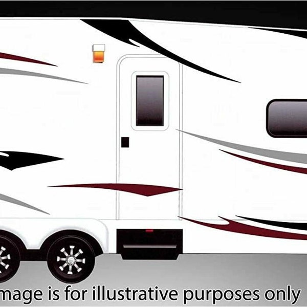 RV, Trailer Hauler, Camper, Motor-home Large Decals/Graphics Kits 24-k-3