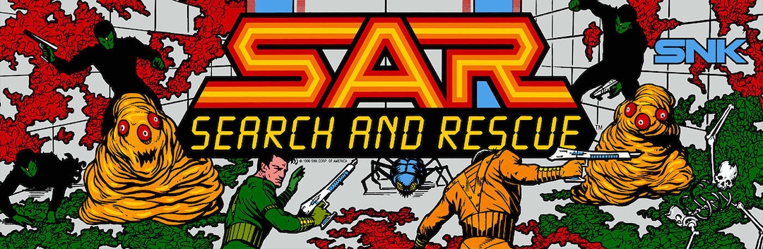 SAR Search and Rescue Arcade Marquee for Reproduction Header/backlit ...