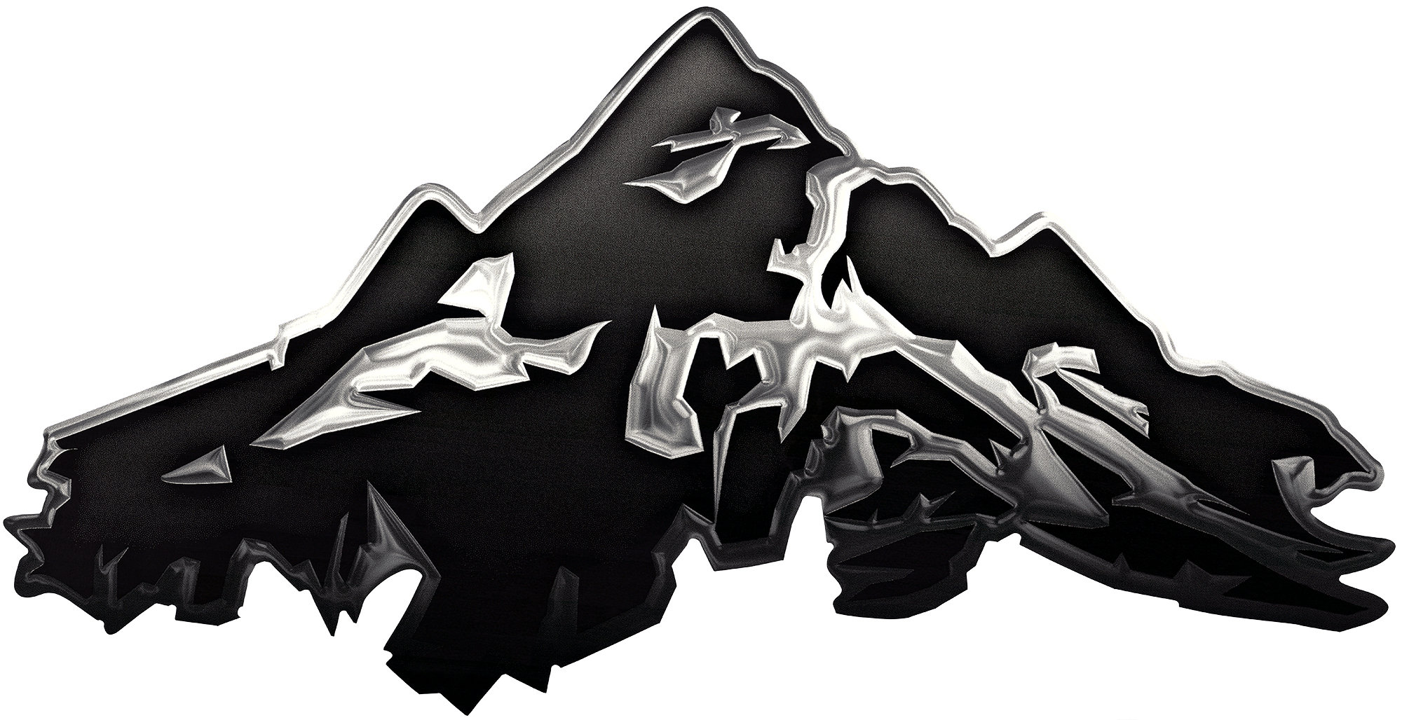 Mountain range campervan decal