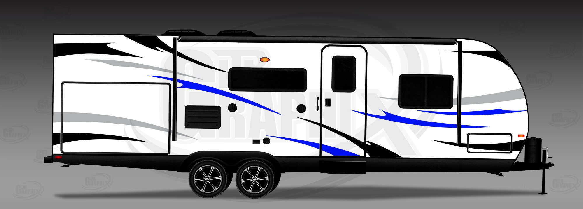 RV, Trailer Hauler, Camper, Motor-home Large Decals/graphics Kit 24-K-L ...