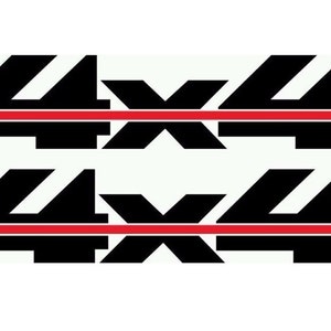 Pair 4x4 Chevy Bed Decals Stickers Silverado GMC Sierra truck-T-3