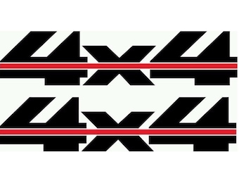 Pair 4x4 Chevy Bed Decals Stickers Silverado GMC Sierra truck-T-3