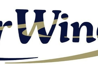 Calcomanía gráfica del logotipo de Four Winds para un remolque de RV - 1976